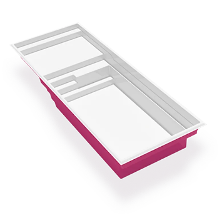 3D render of the Azoria Quartz fibreglass pool shell