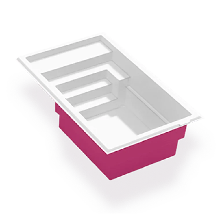 3D render of the Azoria Opal fibreglass pool shell