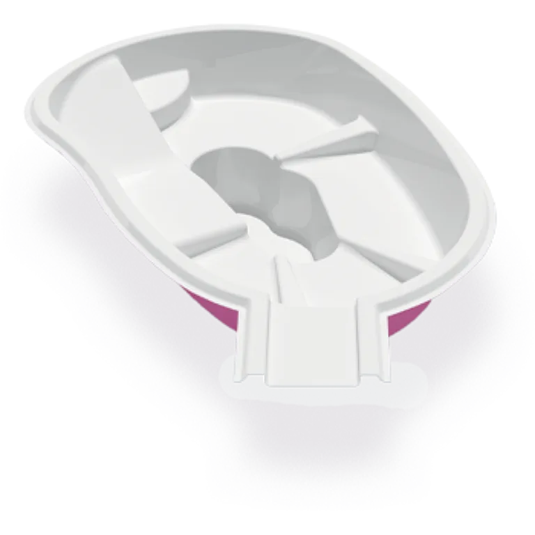 3D render of the Azoria York fibreglass pool shell