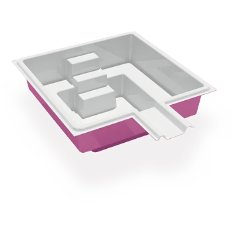 3D render of the Azoria Trent fibreglass pool shell