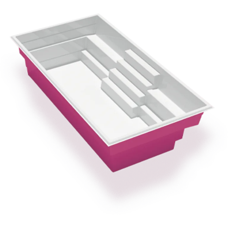 3D render of the Azoria Zircon fibreglass pool shell