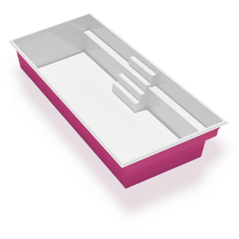 3D render of the Azoria Bayfield fibreglass pool shell