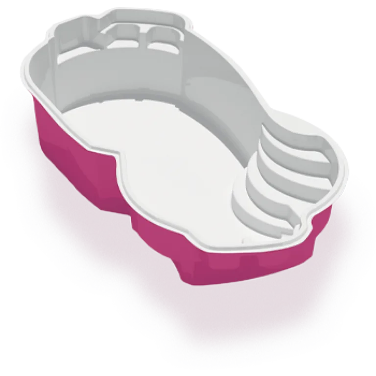 3D render of the Azoria Darlington fibreglass pool shell