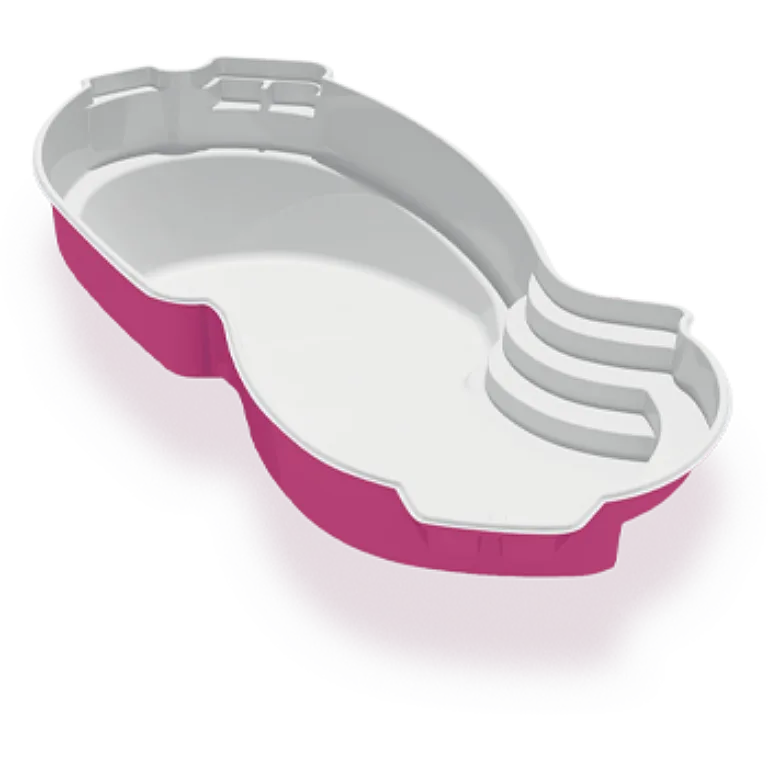 3D render of the Azoria Dover fibreglass pool shell