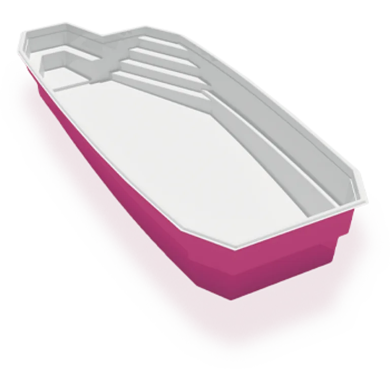 3D render of the Azoria Hopewell fibreglass pool shell