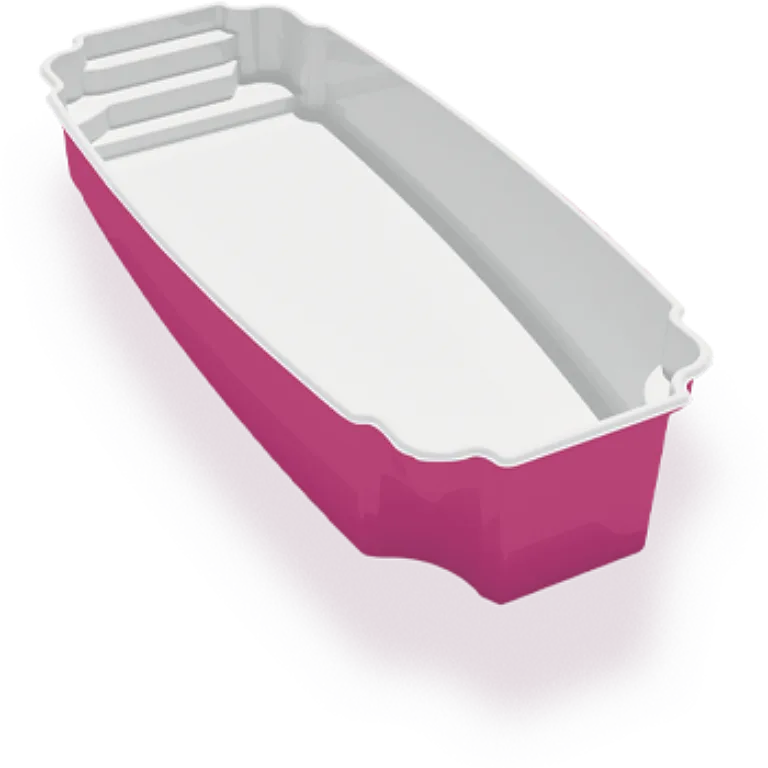 3D render of the Azoria Leamy fibreglass pool shell