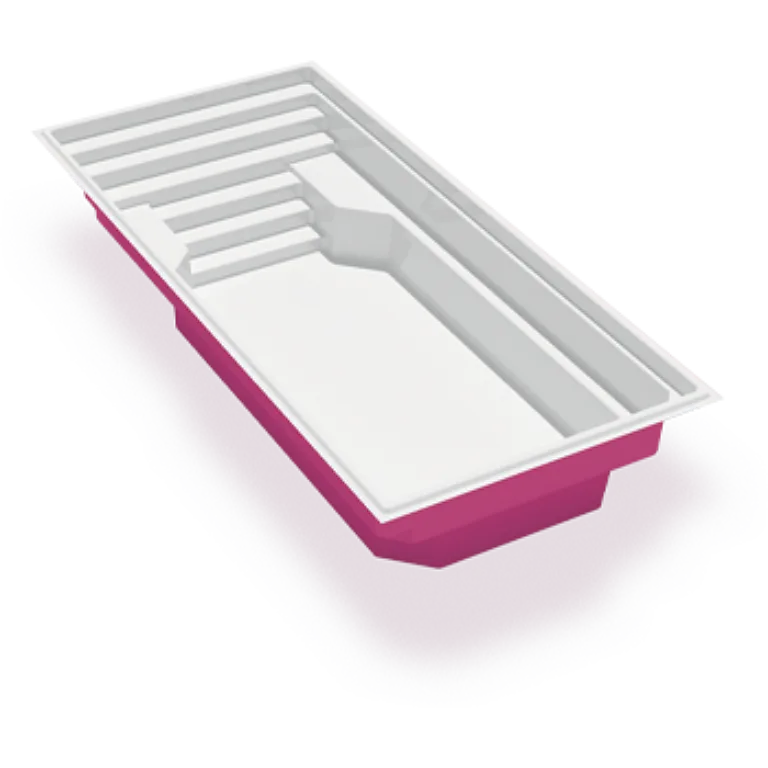 3D render of the Azoria Sandbanks fibreglass pool shell