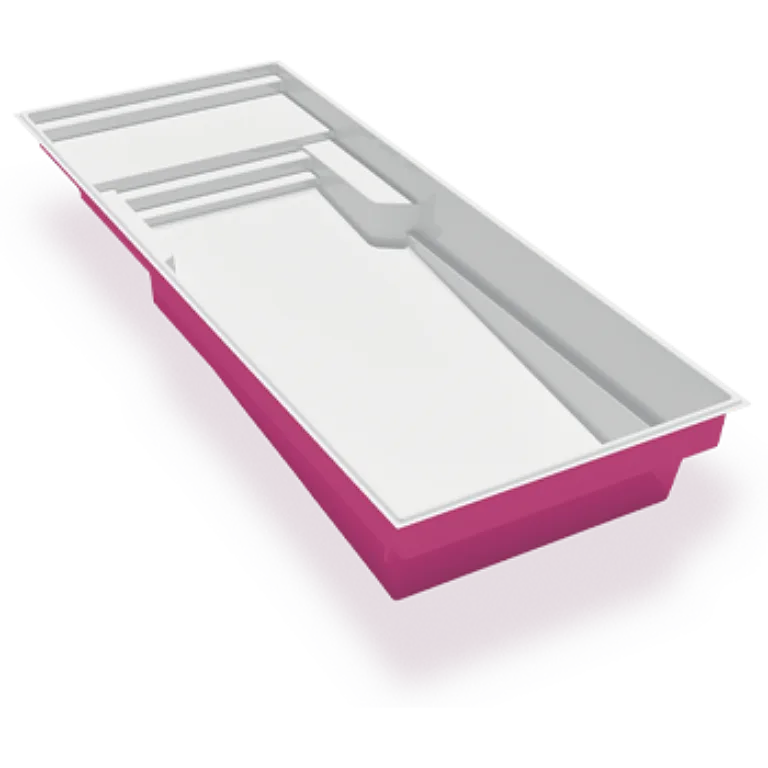 3D render of the Azoria Sauble fibreglass pool shell