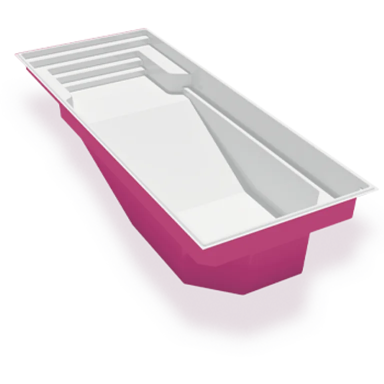3D render of the Azoria Tofino fibreglass pool shell
